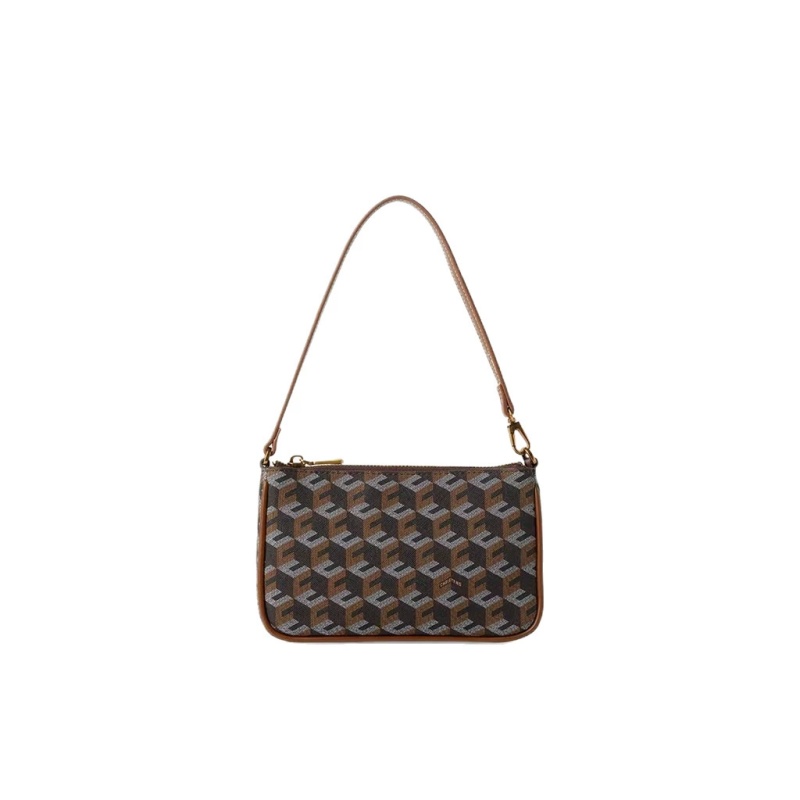 Tote Bag Leather Monogram - 여성용 모노그램 숄더백 언더암 캔버스 가죽