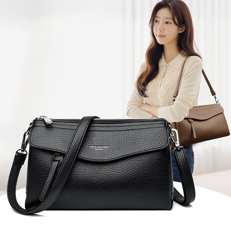 Luxury Bags News - 새로운 패션 단색 여성용 소형 싱글