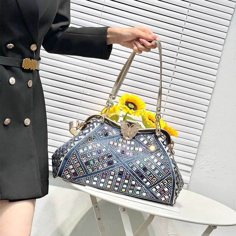 Luxury Bags Denim - 2026년 최신형 명품 컬러 다이아몬드 여성용