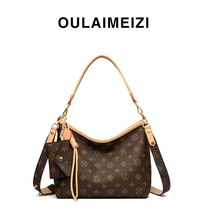 Tote Bag Leather Monogram - 디자이너 가방 경량 빈티지 캔버스 호보