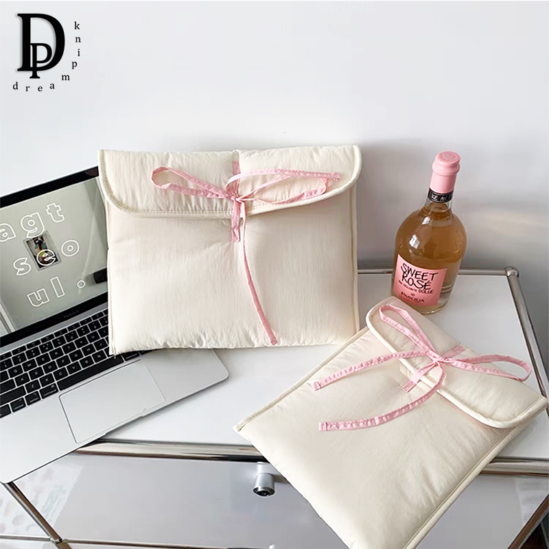 Luxury Bags For Laptop - 여성용 퀼트 럭셔리 노트북 가방, 나비매듭