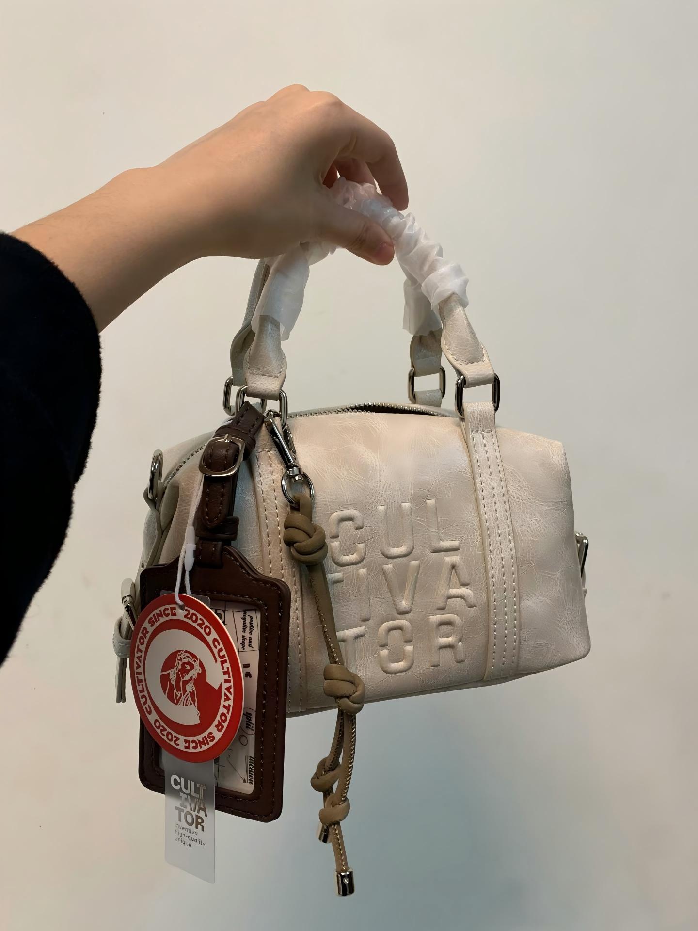 Luxury Y2K Bags - JIAERDI 여성용 빈티지 스타일 보스턴 핸드백
