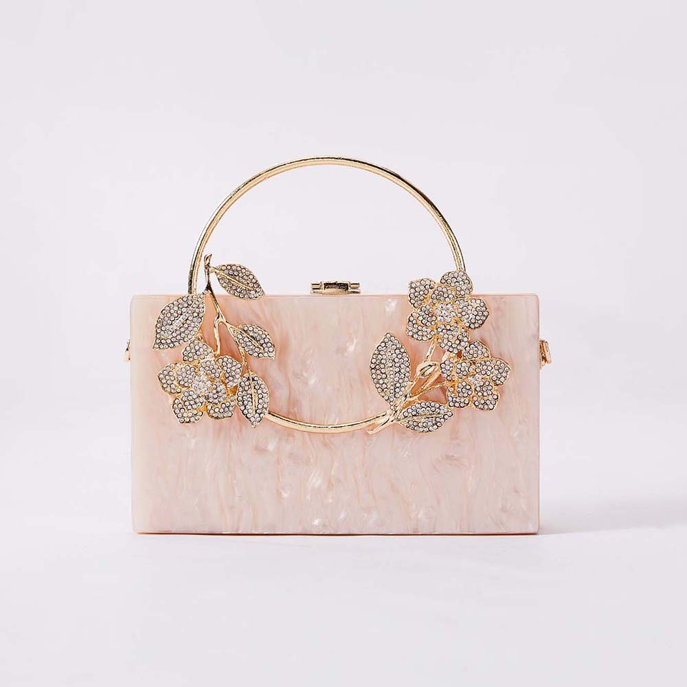 새로운 여성 아크릴 이브닝 백 진주 꽃 토트 빈티지 스 - Luxury Bags News 리뷰 및 가격