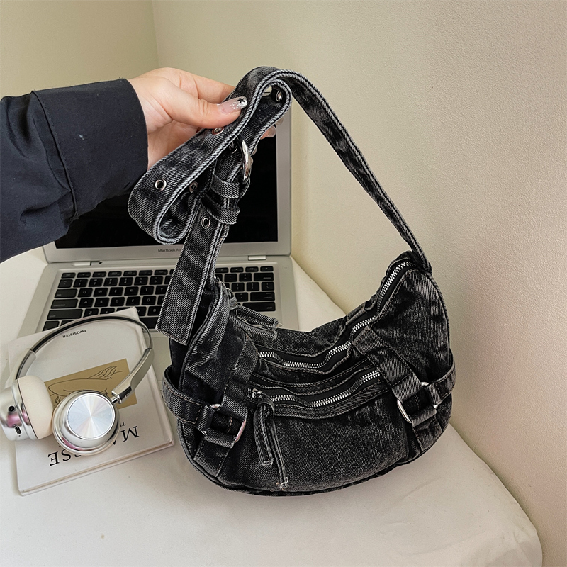 트렌디 한 여성 데님 숄더 백 크로스 바디 지갑 빈티지 - Luxury Bags Denim 리뷰 및 가격