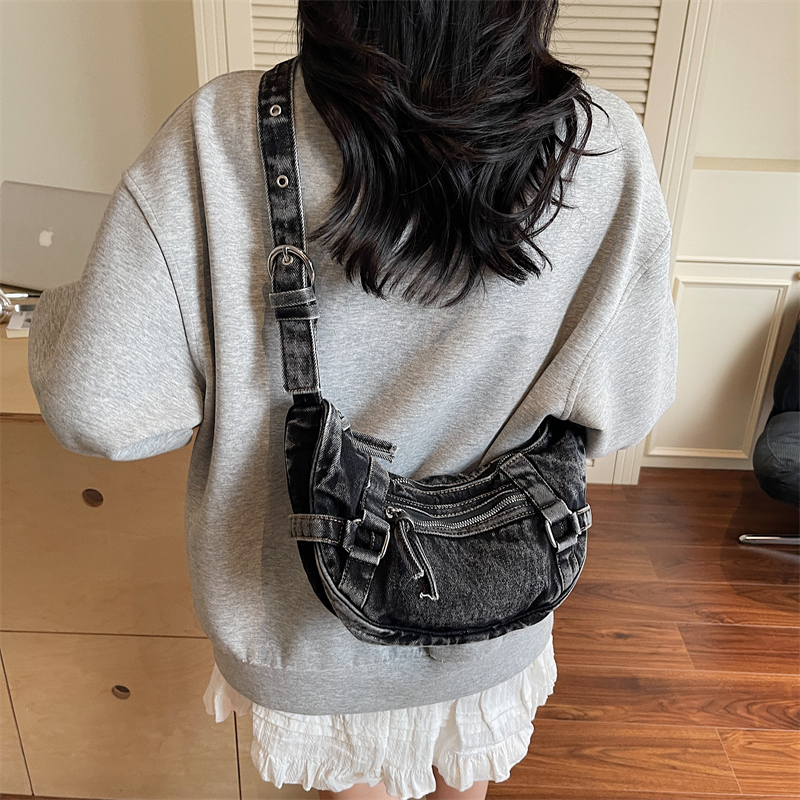 트렌디 한 여성 데님 숄더 백 크로스 바디 지갑 빈티지 - Luxury Bags Denim 리뷰 및 가격