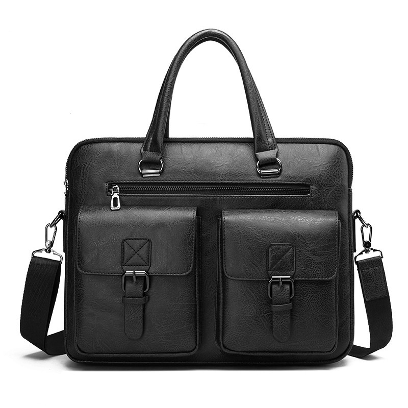 럭셔리 브랜드 남자 비즈니스 서류 가방 PU 가죽 메신 - Luxury Bags For Laptop 리뷰 및 가격