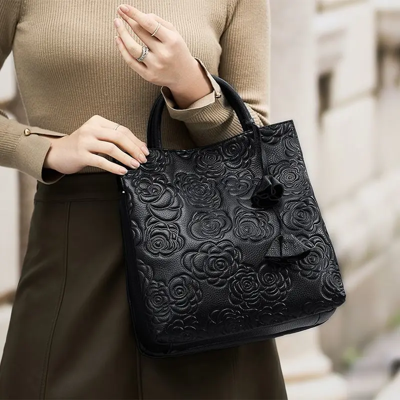 라이트 럭셔리 엘레강스 레트로 여성용 대용량 플로럴 핸 - Luxury Bags Vegan 리뷰 및 가격