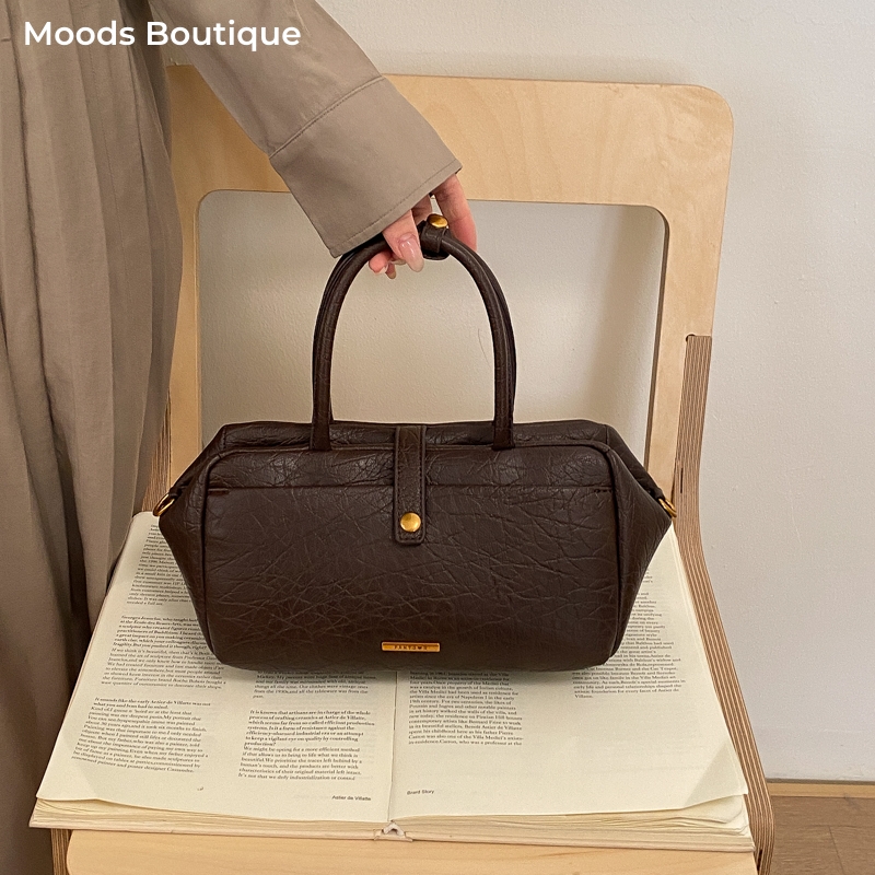 MOODS 여성용 빈티지 탑 핸들 가방 비건 가죽 솔리 - Luxury Bags Vegan 리뷰 및 가격