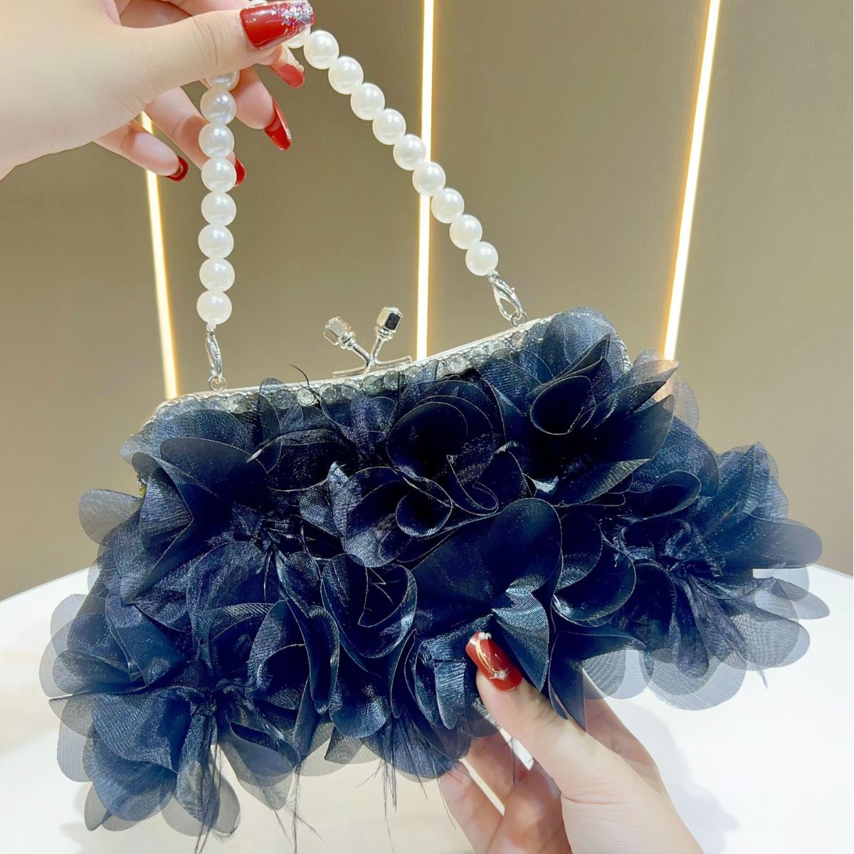 2025 신상 명품 3D 플라워 태슬 이브닝 백 여성  - Luxury Bags News 리뷰 및 가격
