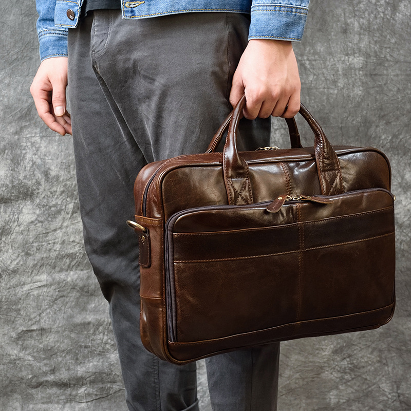 남성용 럭셔리 정품 가죽 핸드백, 여행 서류 가방, 남 - Luxury Bags For Laptop 리뷰 및 가격