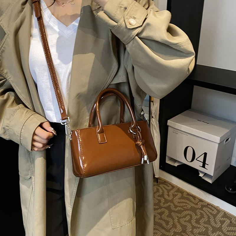 LEFTSIDE 여성용 소형 PU 가죽 탑 핸들 백,  - Luxury Y2K Bags 리뷰 및 가격