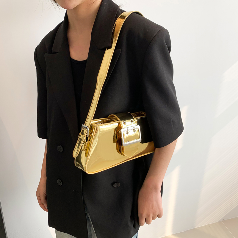Y2K 골드 숄더백 여성용 실버 겨드랑이 핸드백, 작은 - Luxury Y2K Bags 리뷰 및 가격