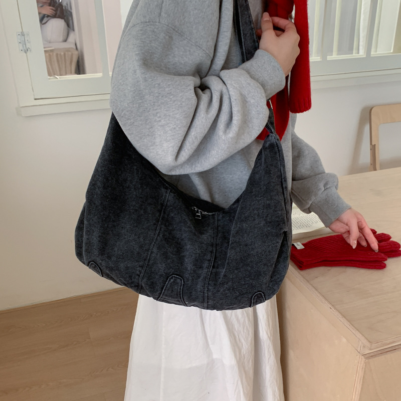 캐주얼 데님 대용량 크로스바디 백 여성용 숄더백 지갑  - Luxury Bags Denim 리뷰 및 가격