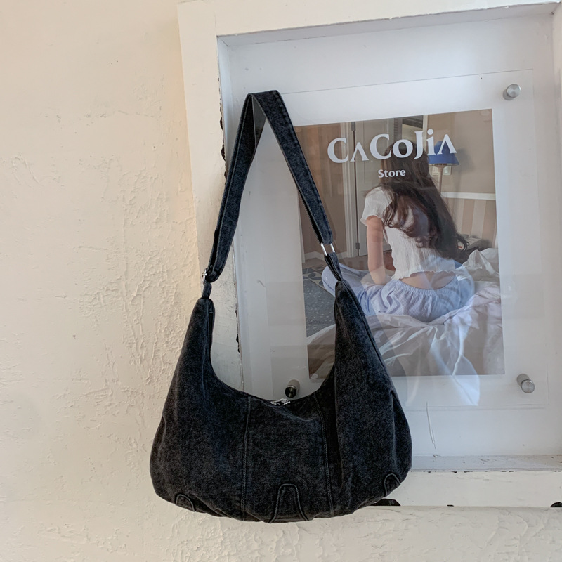 캐주얼 데님 대용량 크로스바디 백 여성용 숄더백 지갑  - Luxury Bags Denim 리뷰 및 가격