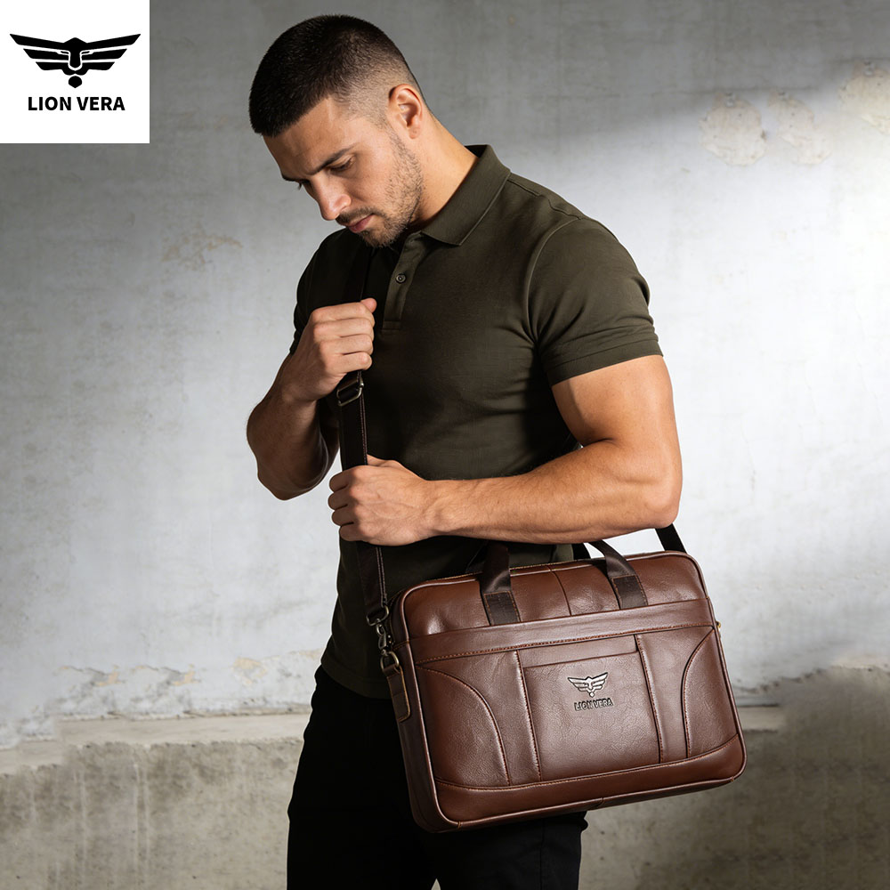 LION VERA 정품 가죽 비즈니스 서류 가방 블랙  - Luxury Bags For Laptop 리뷰 및 가격