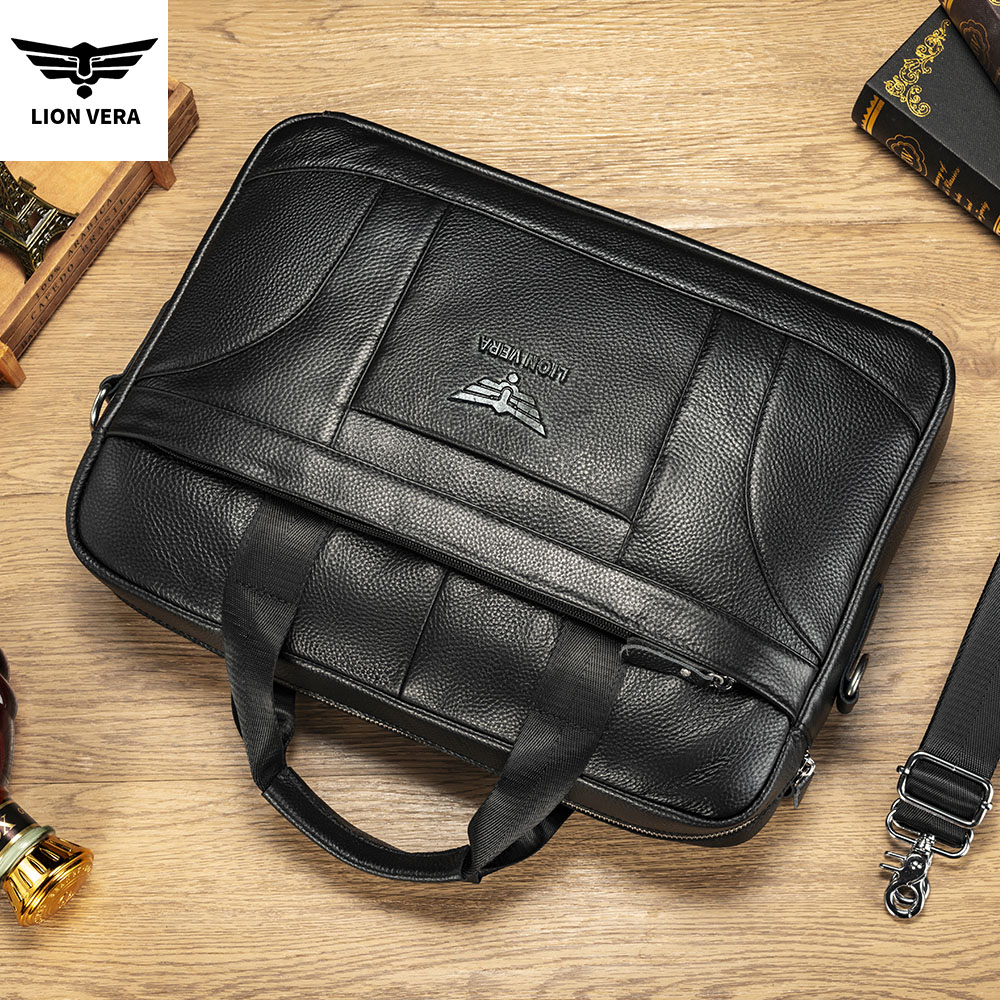 LION VERA 정품 가죽 비즈니스 서류 가방 블랙  - Luxury Bags For Laptop 리뷰 및 가격