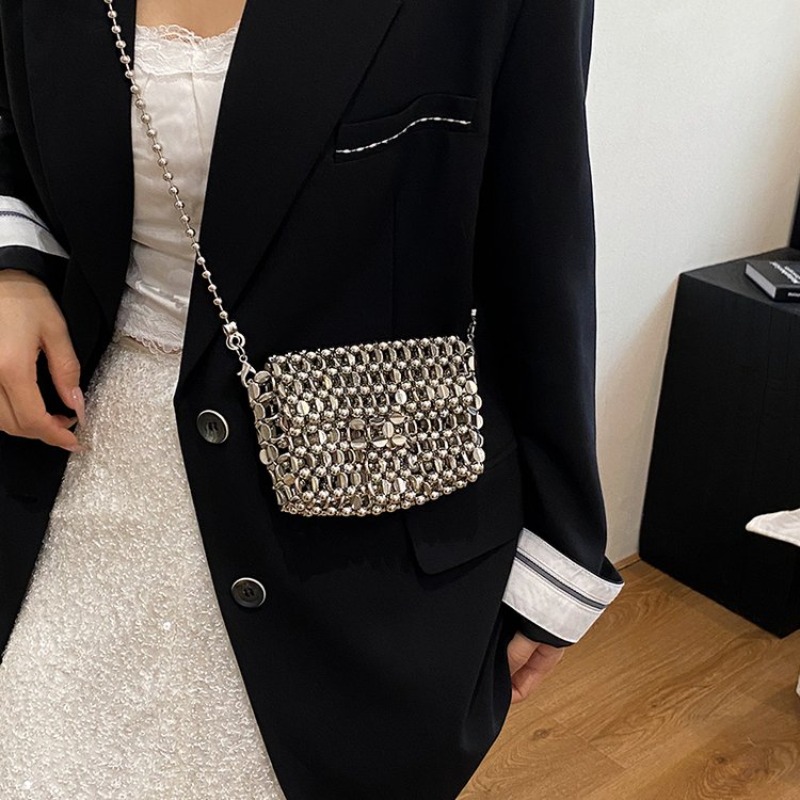 PU 고급스러운 느낌의 단색 이브닝 백, 홀로우 아웃  - Luxury Bags Sale 리뷰 및 가격