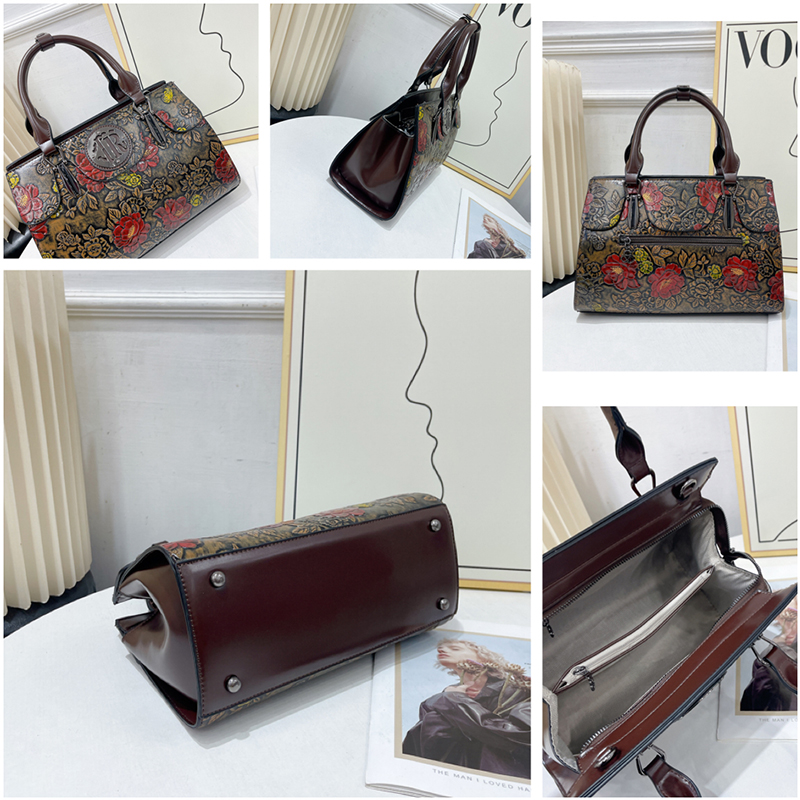 빈티지 플로럴 엠보싱 토트백 여성용 럭셔리 3D 플라워 - Luxury Bags Vegan 리뷰 및 가격