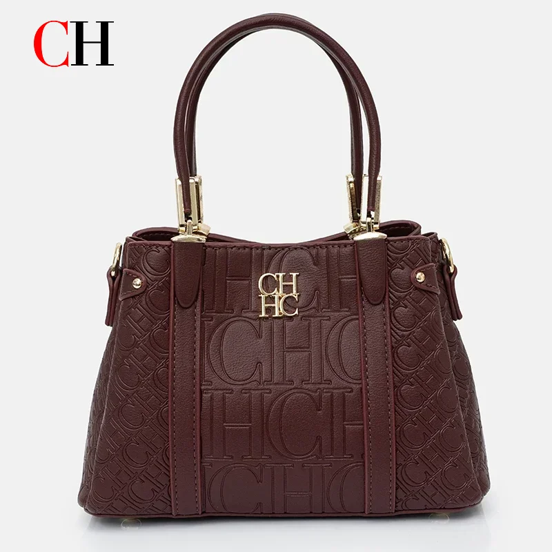 CH 여성용 모노그램 엠보싱 토트백 PU 가죽 탑 핸들 - Tote Bag Leather Monogram 리뷰 및 가격