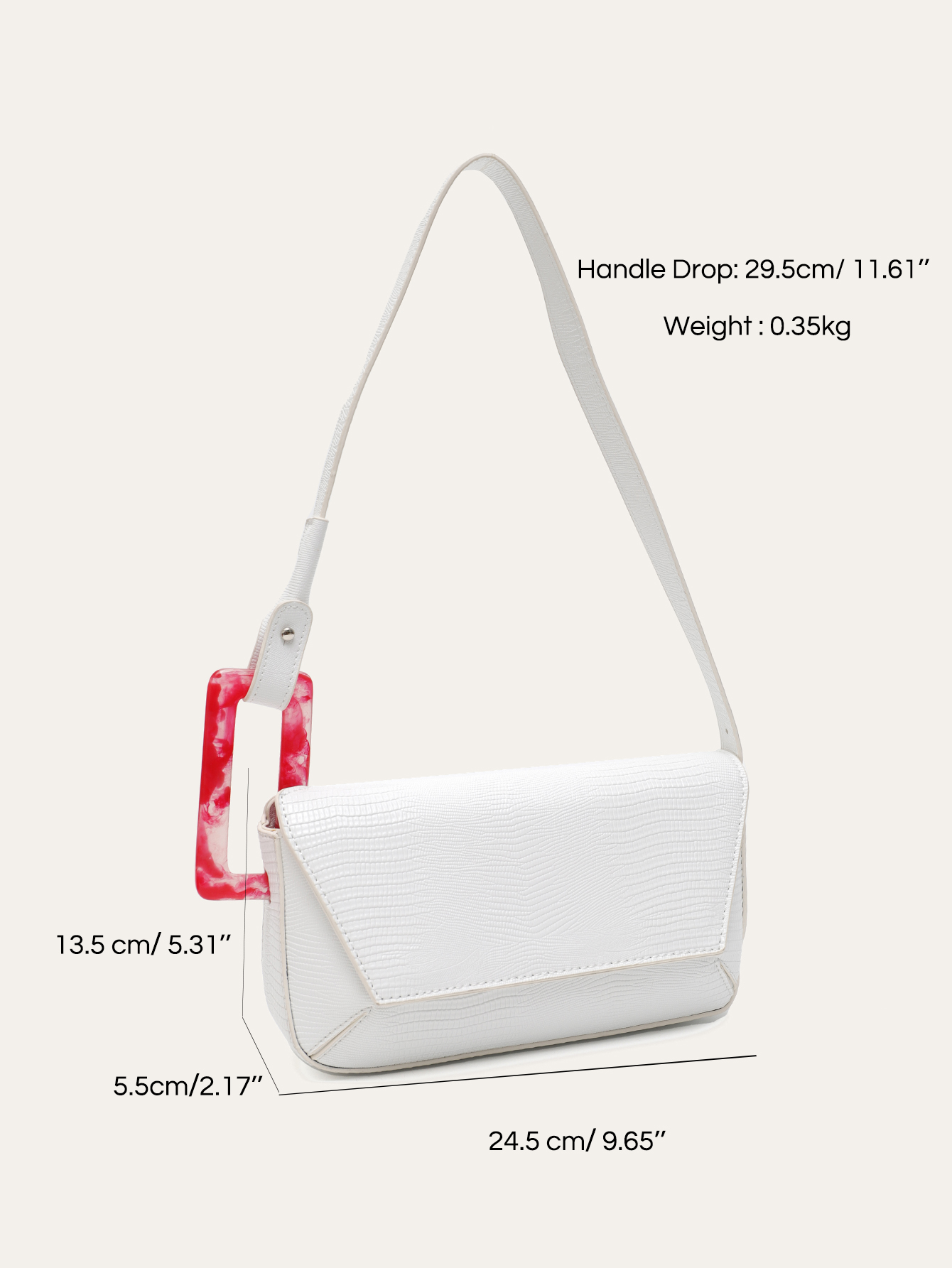 CR 빅 스퀘어 버클 플리츠 텍스처 PU 비건 레더 스 - Luxury Bags Vegan 리뷰 및 가격